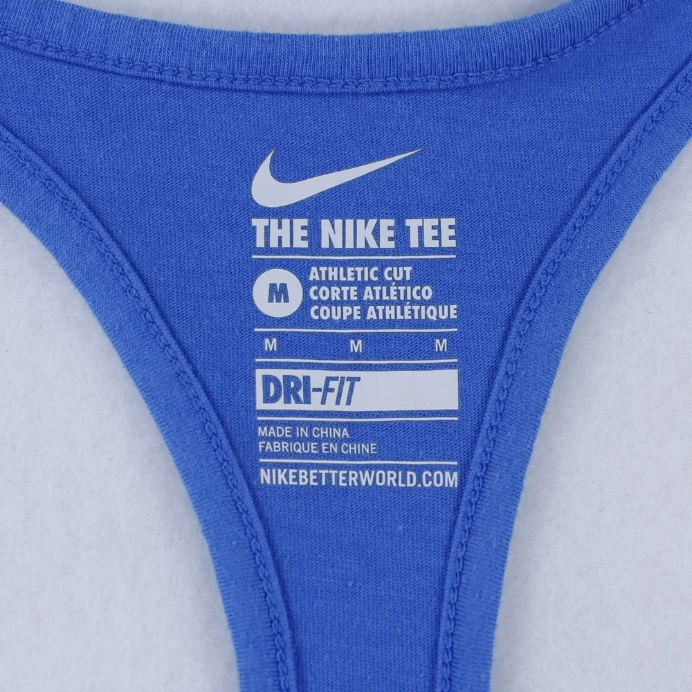 Nike Women's Size Medium Blue Dri-Fit Running Racerback Tank Top